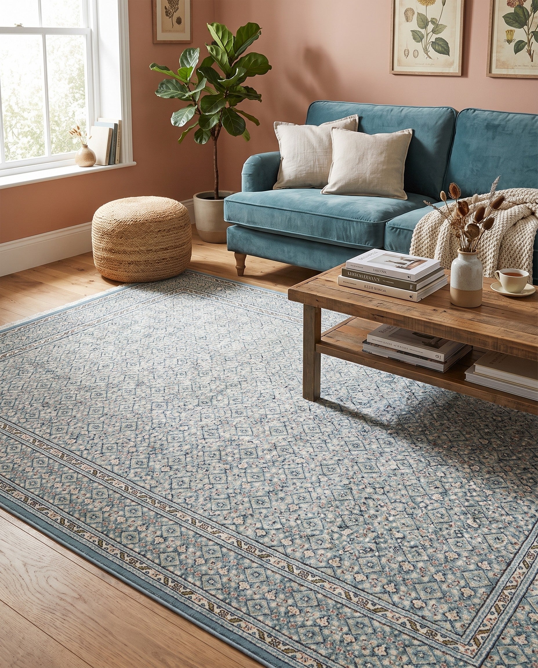 5' 3 x 8' Nain Design Rug