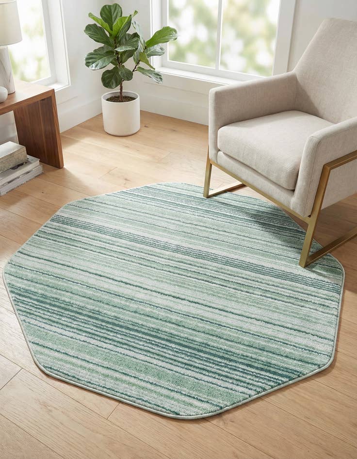 Detail image of 4' x 4' Gemstone Octagon Rug