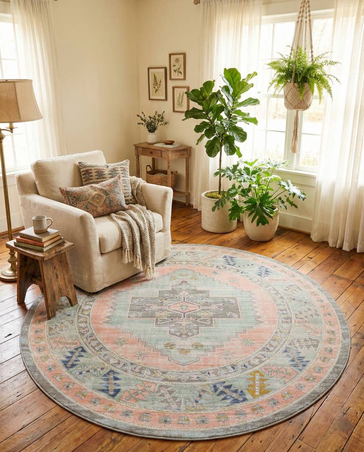 Detail image of 7' x 7' Whitney Round Rug