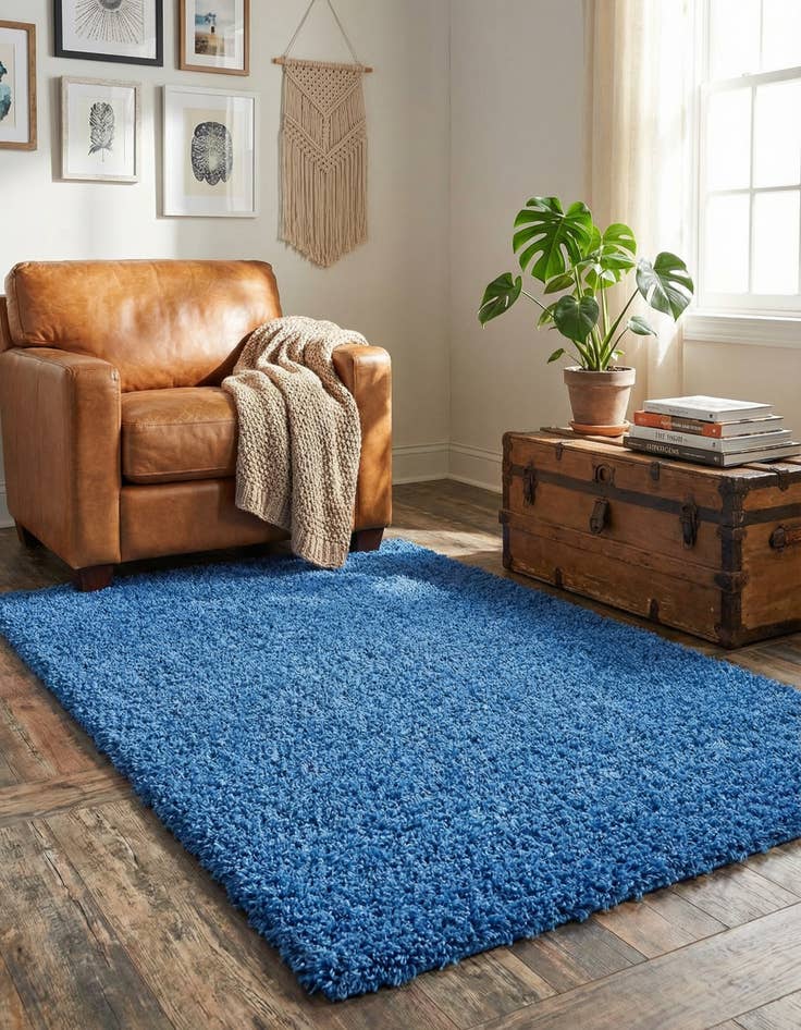 Detail image of 4' x 6' Solid Shag Rug