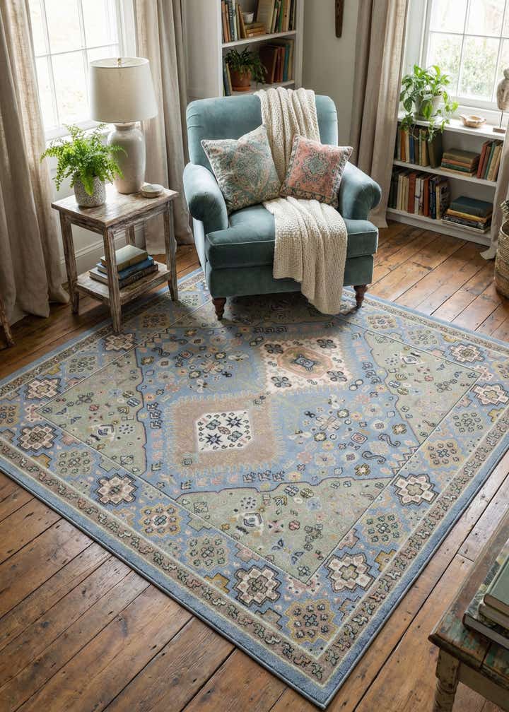 7' 10 x 7' 10 Kamala Washable Square Rug