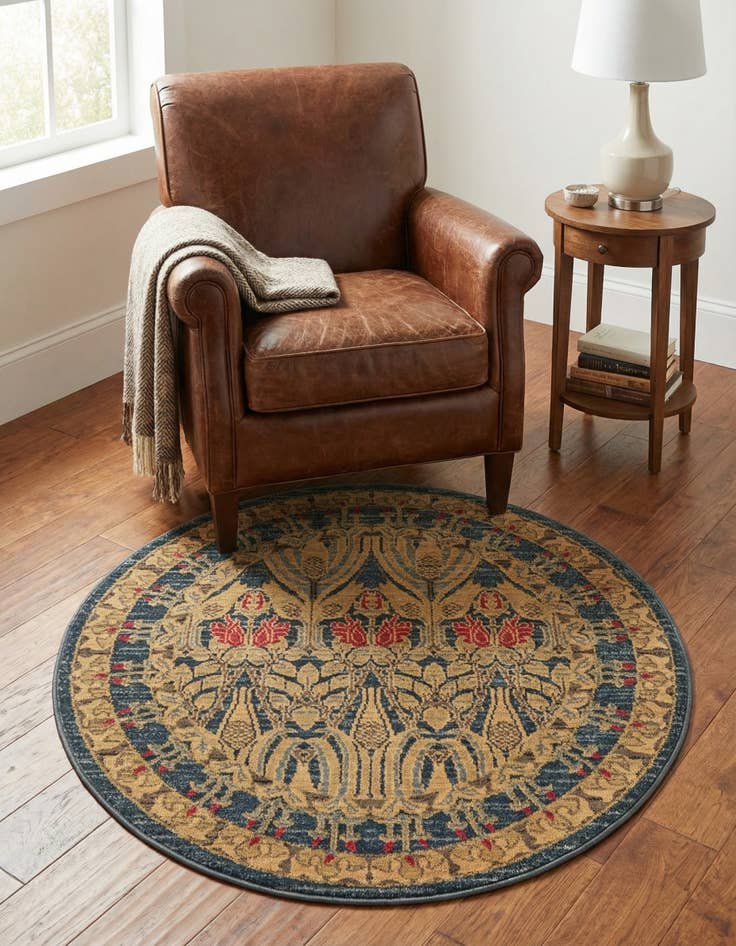 Detail image of 3' x 3' Kensington Round Rug