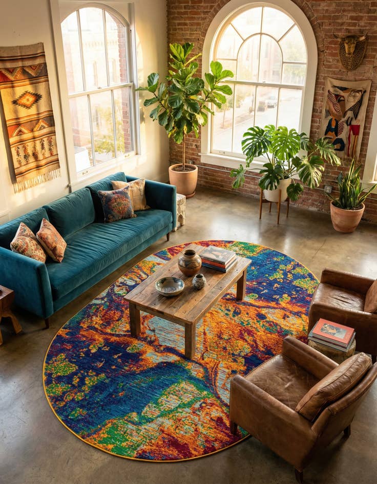 Detail image of 5' 3 x 8' Calypso Oval Rug