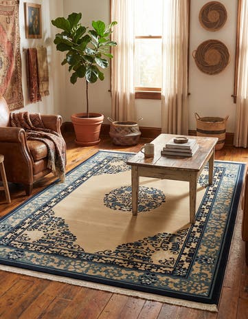 Cream Nain Design Rug