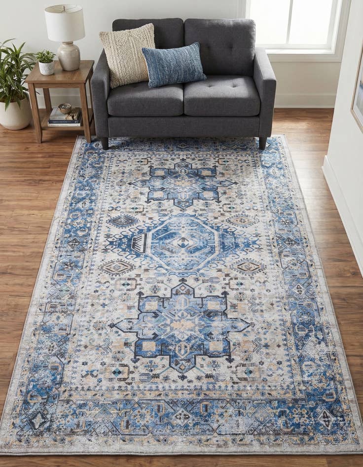 Detail image of 5' x 8' Washable Yara Rug