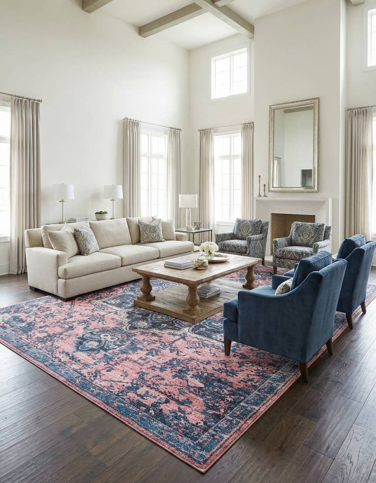 Detail image of 10' 6 x 13'  Washable Renaissance Rug