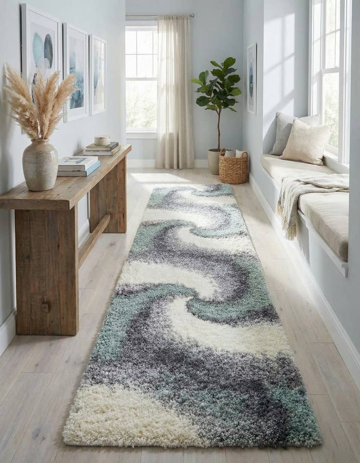 Detail image of 2' 7 x 13' Soft Touch Shag Runner Rug