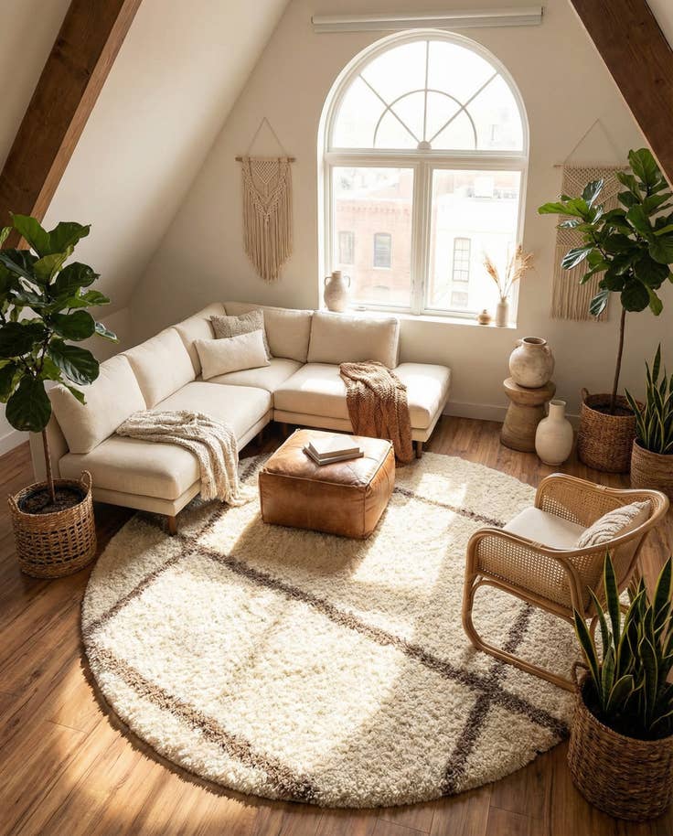 Detail image of 8' x 8' Infinity Shag Round Rug