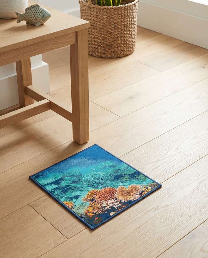 1' 4 x 1' 4 Easy-Clean Coastal Indoor / Outdoor Sample Rug
