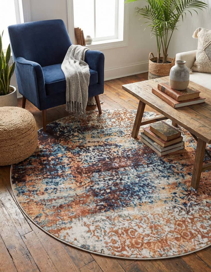 Detail image of 5' x 5' Ethereal Round Rug