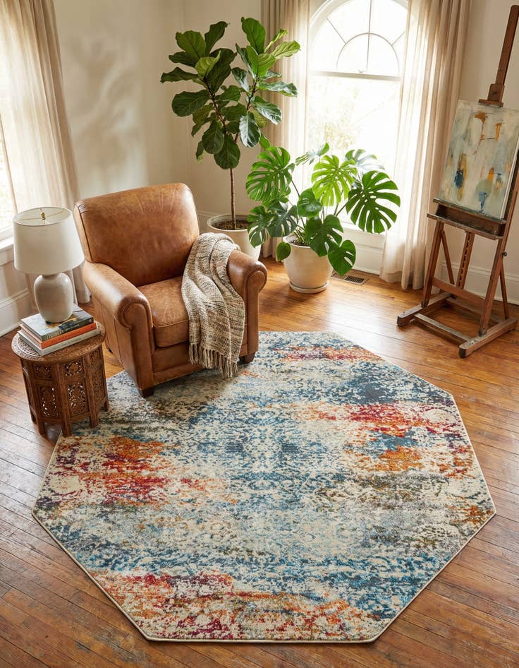 Detail image of 7' x 7' Havana Octagon Rug