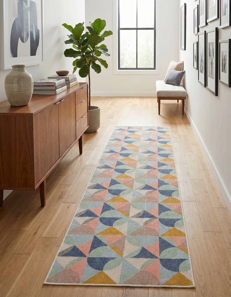 Detail image of 2' x 10' Lotus Runner Rug