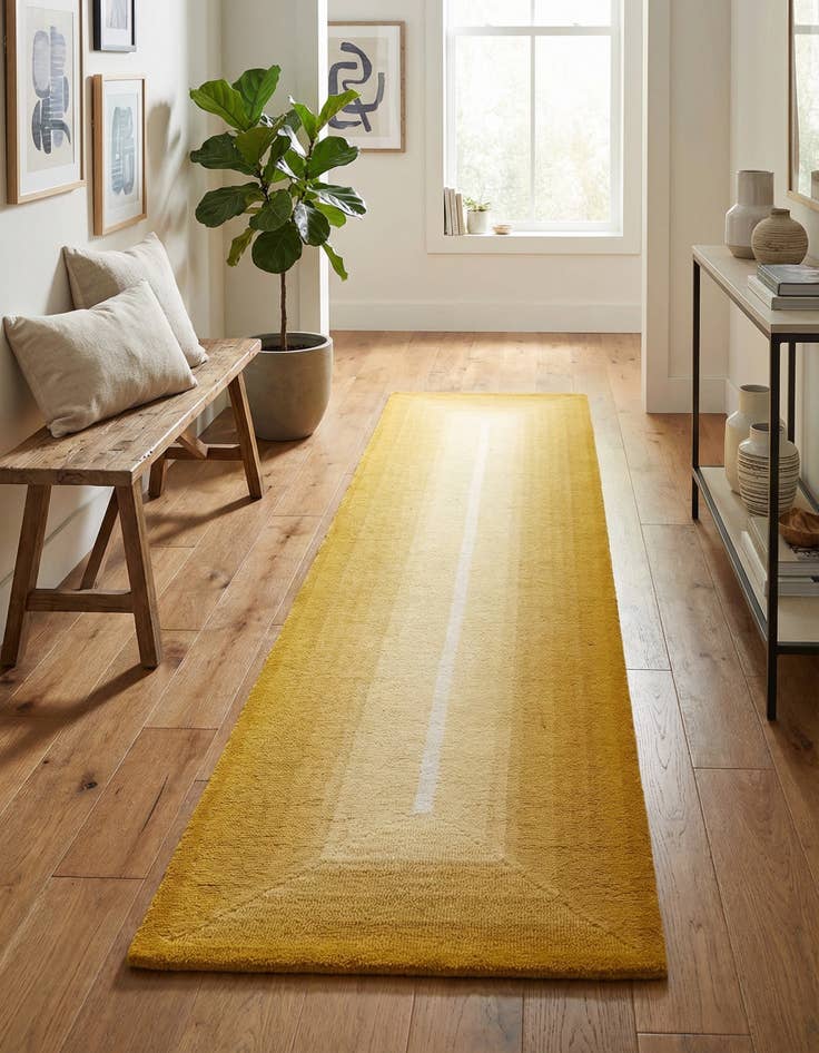 Detail image of 2' 7 x 12' Ombre Wool Runner Rug