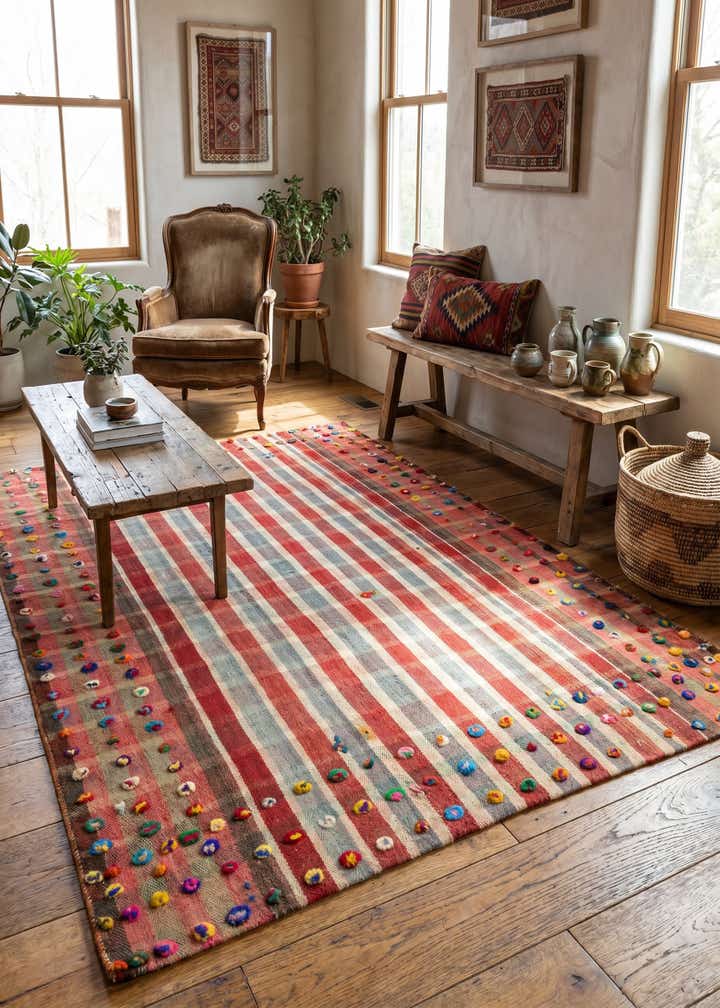 4' 9 x 6' 8 Jajim Rug