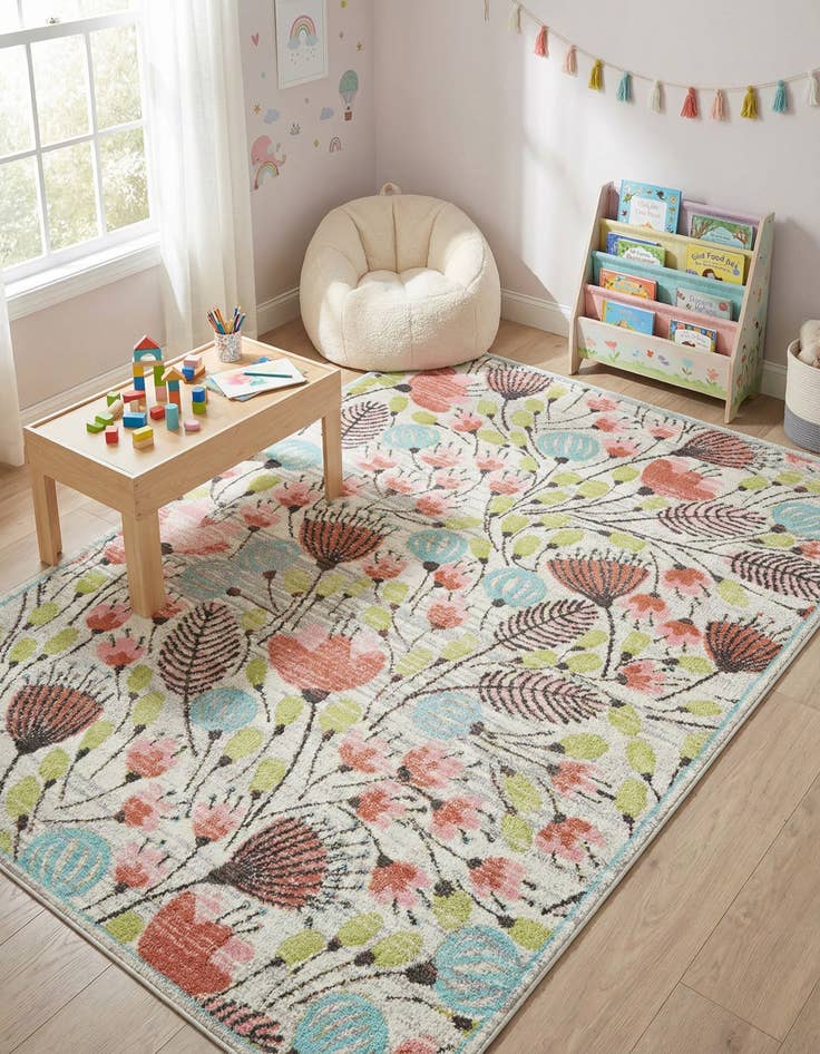 Detail image of 7' x 10' Whimsy Kids Rug