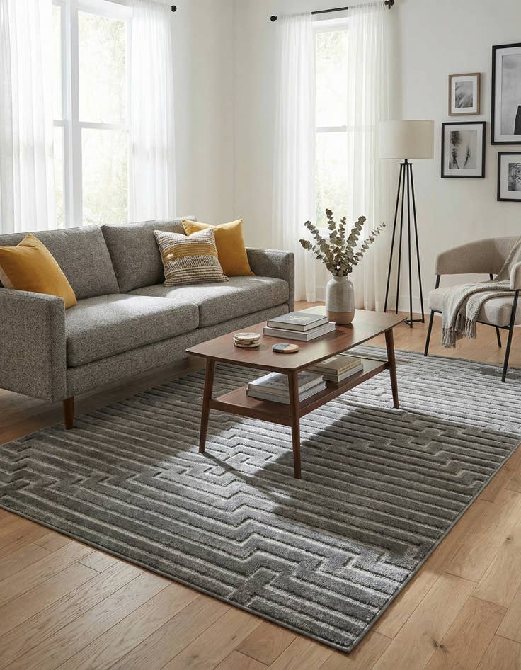 Detail image of 6' x 9' Vogue Geo Rug