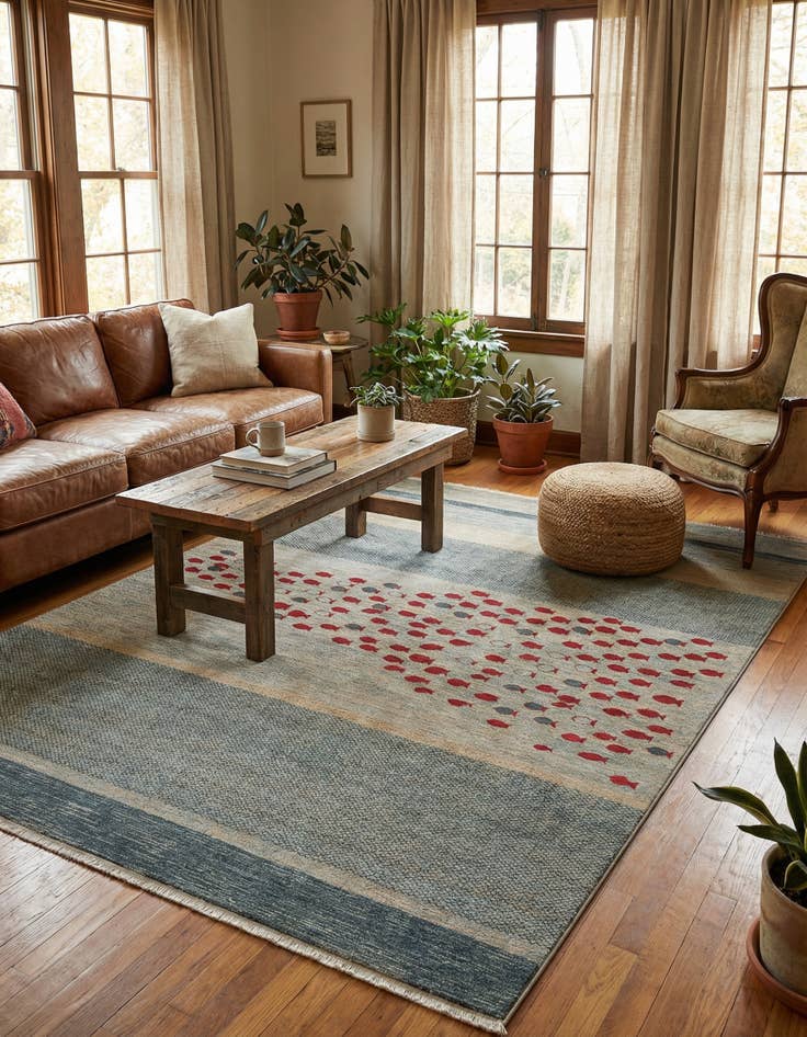 Detail image of 8' x 10' Kashkuli Gabbeh Rug