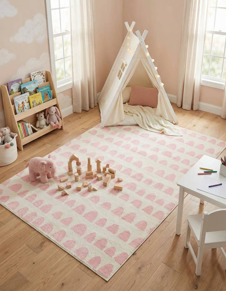 Detail image of 5' x 8' Whimsy Kids Rug