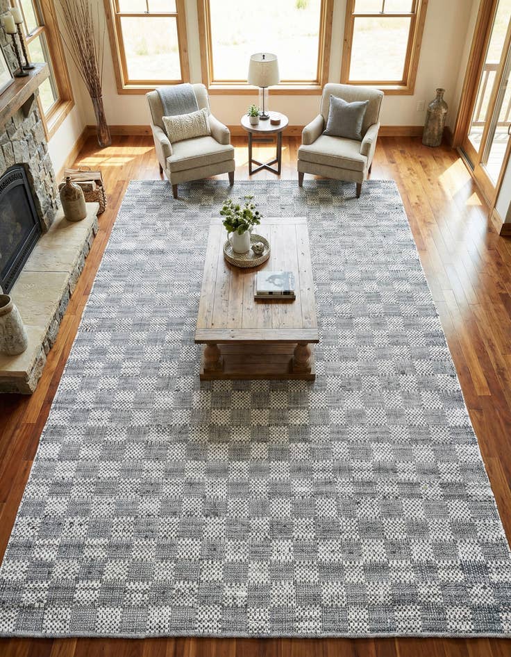 Detail image of 9' x 12' 2  Hand Woven Chindi Cotton Rug