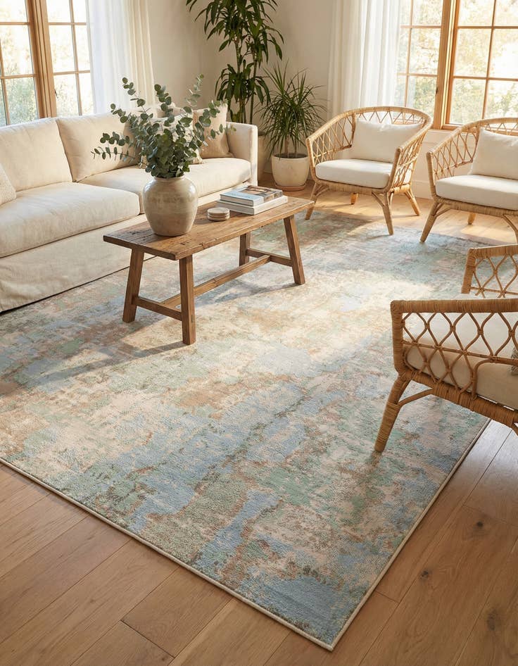 Detail image of 7' 1 x 10' Lotus Rug