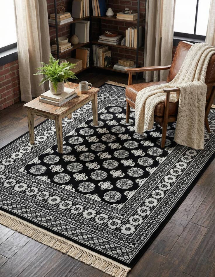 Detail image of 5' 3 x 7' Bokhara Rug