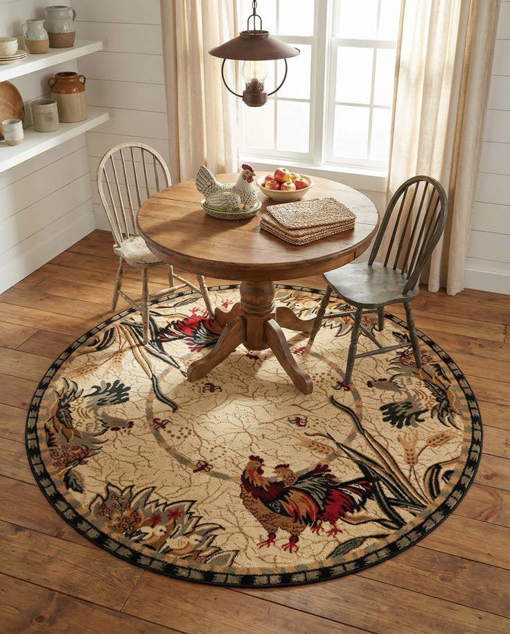 Detail image of 6' x 6' Pastoral Round Rug