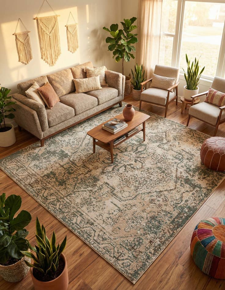 Detail image of 8' x 8' Mojave Square Rug