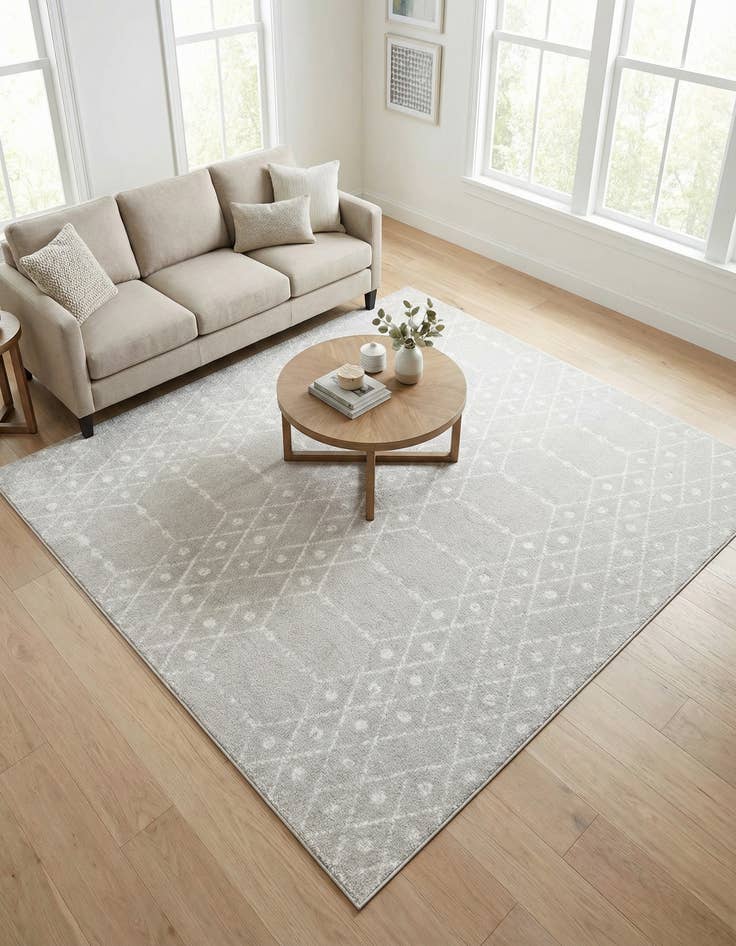 Detail image of 7' 10 x 7' 10 Paxon Trellis Square Rug