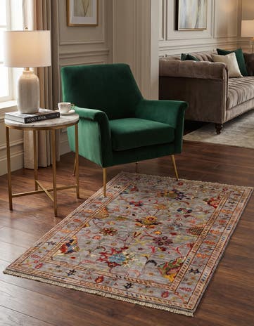 3' 3 x 5' Hand Knotted Ariana Ziegler Rug