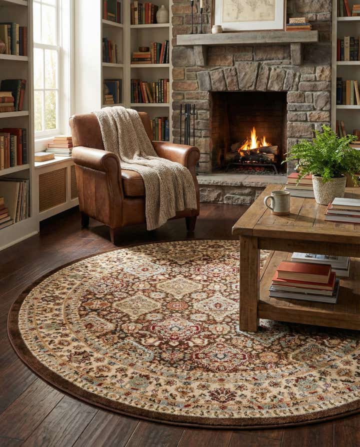 6' x 6' Aditi Round Rug