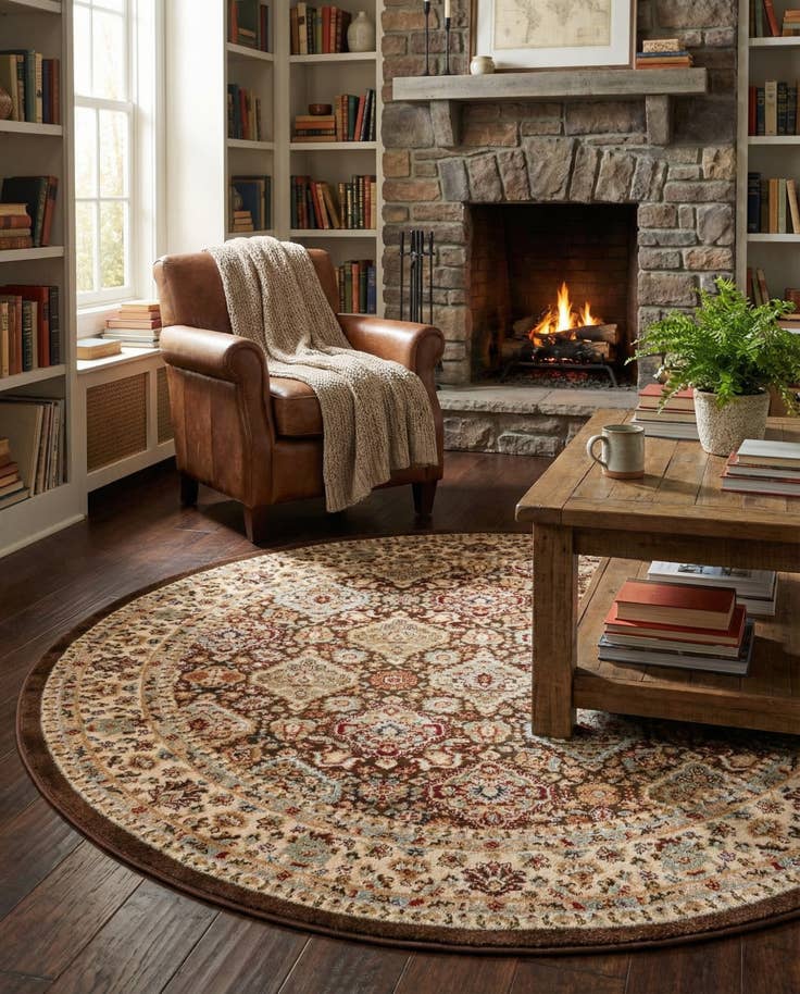 Detail image of 6' x 6' Aditi Round Rug
