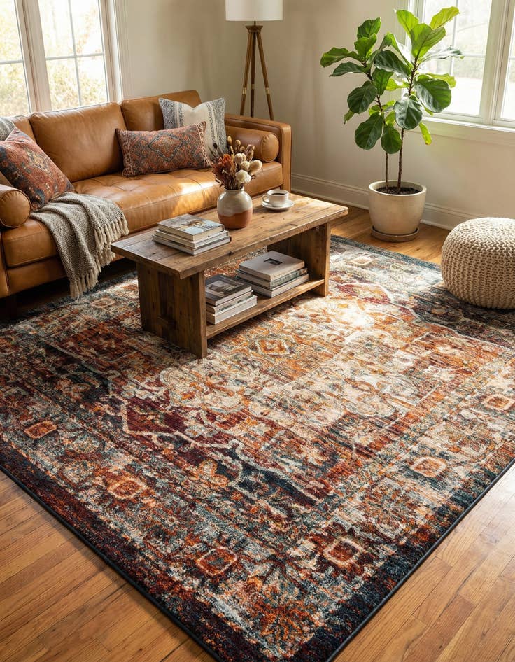 Detail image of 7' 10 x 7' 10 Isabella Square Rug