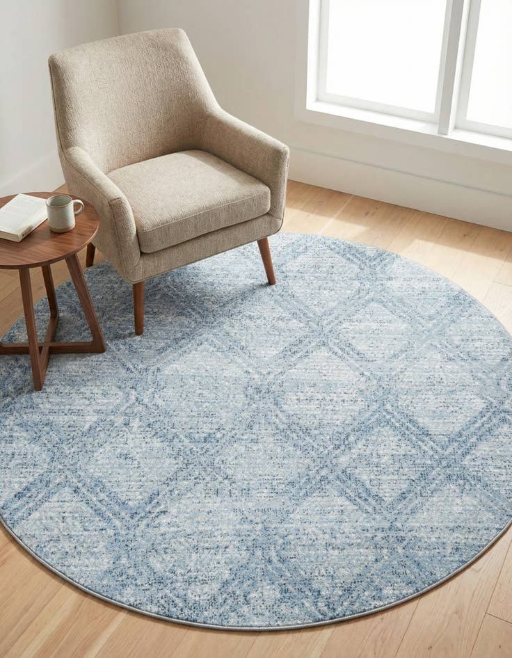 Detail image of 5' 3 x 5' 3 Kamala Washable Round Rug