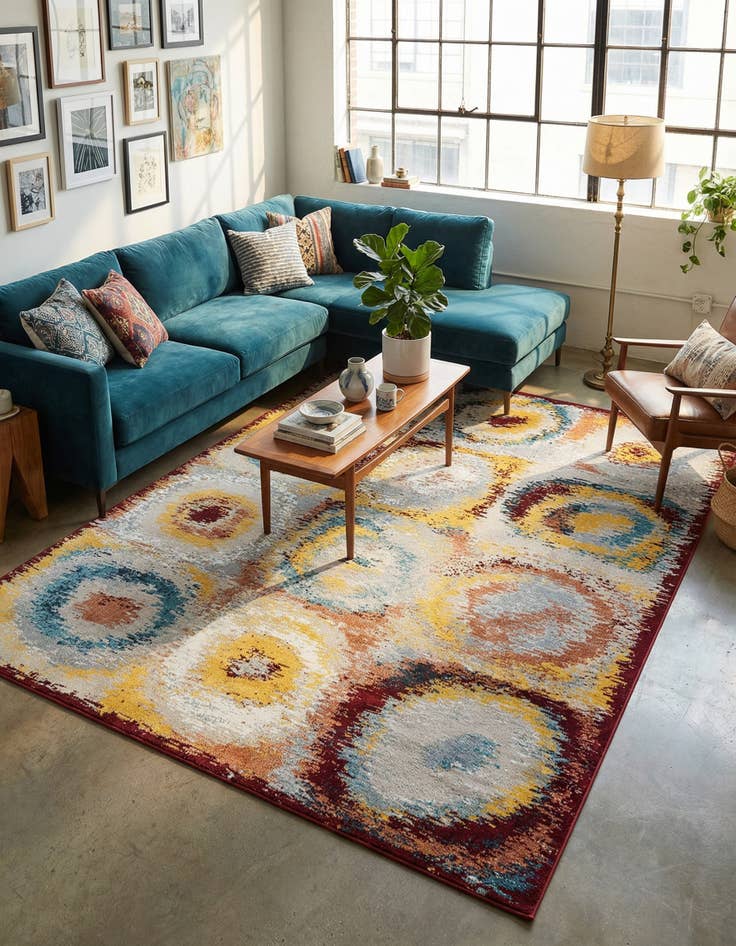 Detail image of 7' 10 x 10' Kamala Washable Rug