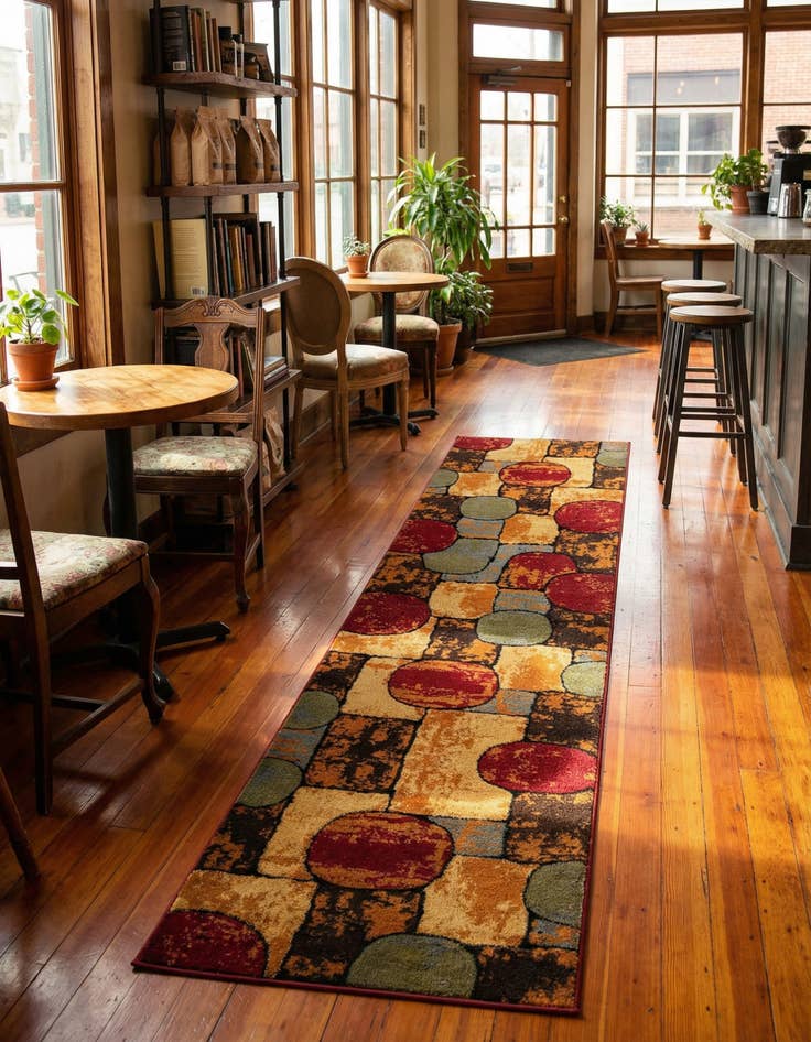 Detail image of 2' 7 x 10' Cafe Runner Rug