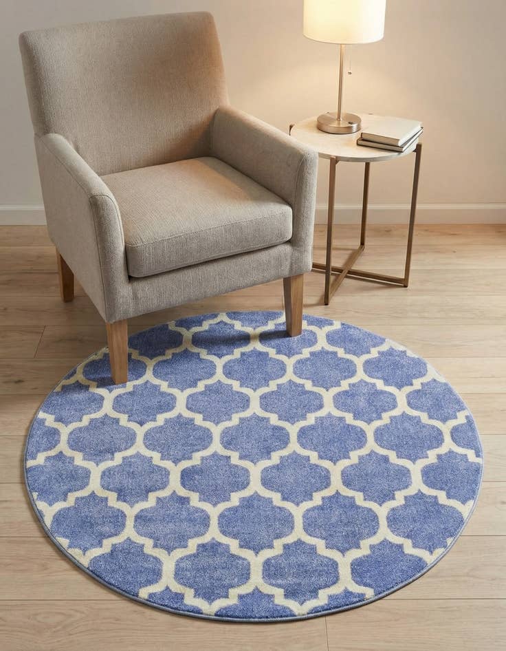 Detail image of 3' x 3' Lattice Round Rug