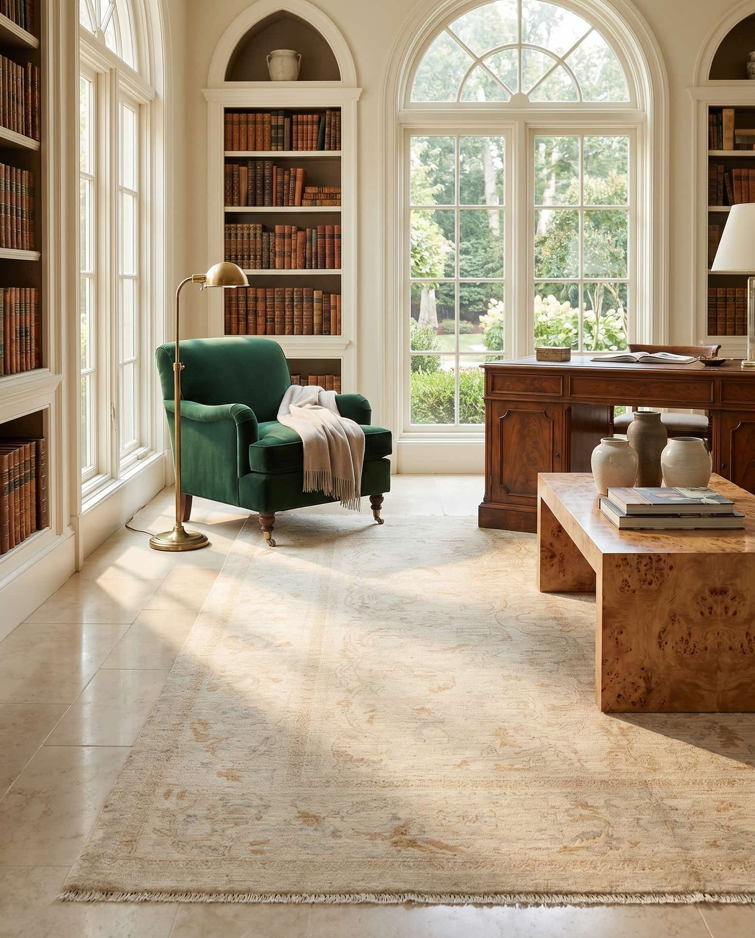 5' 1 x 6' 7 Hand Knotted Ziegler Rug