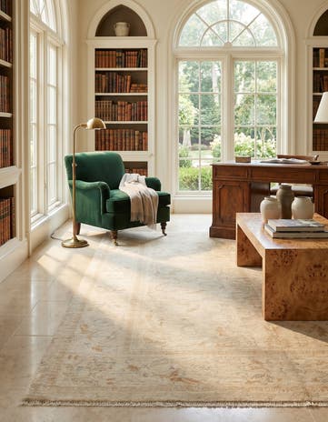 5' 1 x 6' 7 Hand Knotted Ziegler Rug