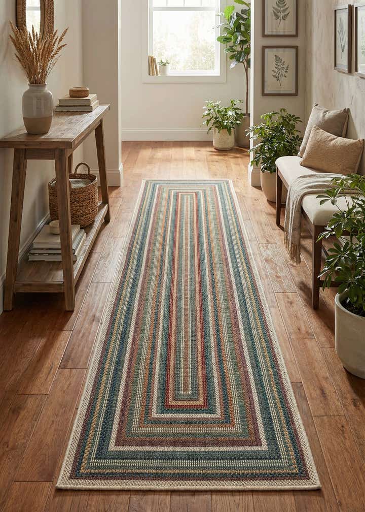 2' 7 x 12' Easy-Clean Baja Indoor / Outdoor Runner Rug
