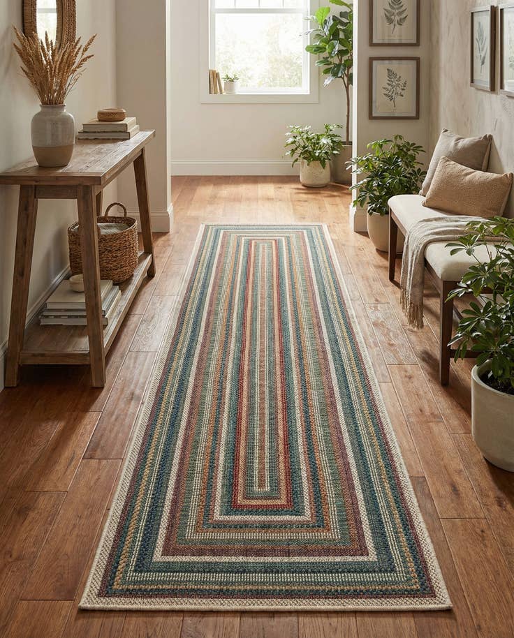 Detail image of 2' 7 x 12' Easy-Clean Baja Indoor / Outdoor Runner Rug