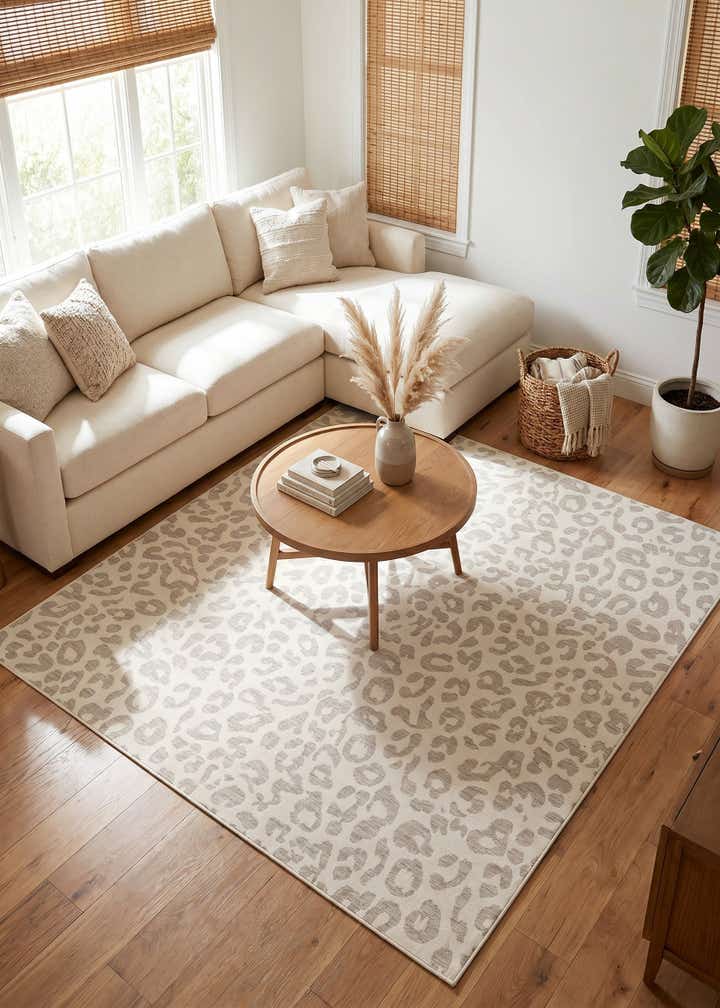 10' x 10' Easy-Clean Safari Indoor / Outdoor Square Rug