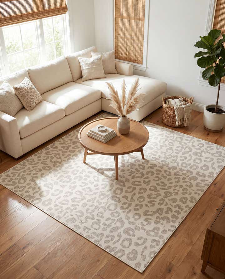 10' x 10' Easy-Clean Safari Indoor / Outdoor Square Rug