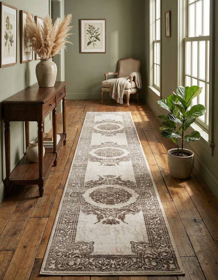 Detail image of 2' 6 x 14' Hermitage Runner Rug