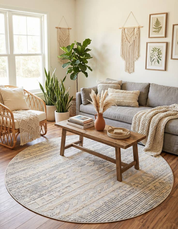 Detail image of 7' 10 x 7' 10 Arlo Round Rug