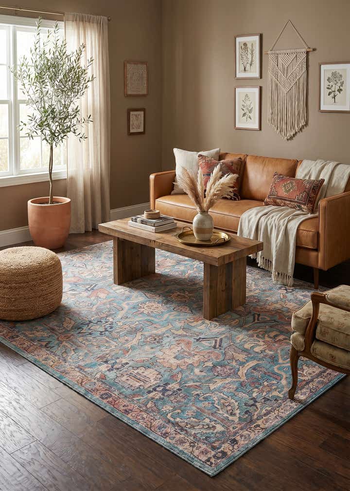 9' 2 x 12' Washable Nostalgia Rug