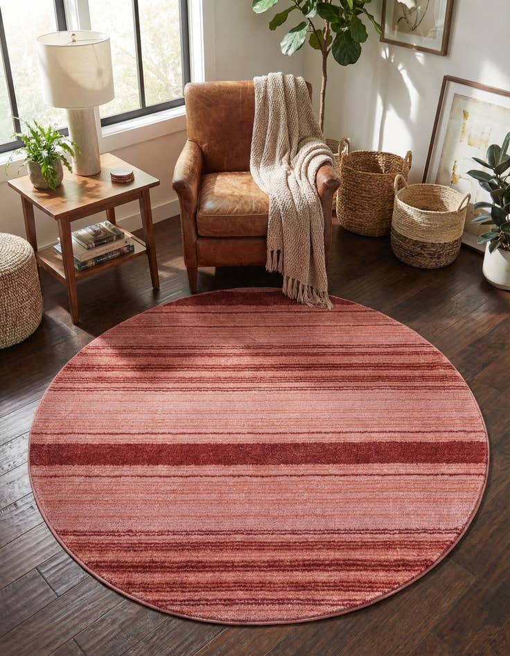 Detail image of 5' 3 x 5' 3 Gemstone Round Rug