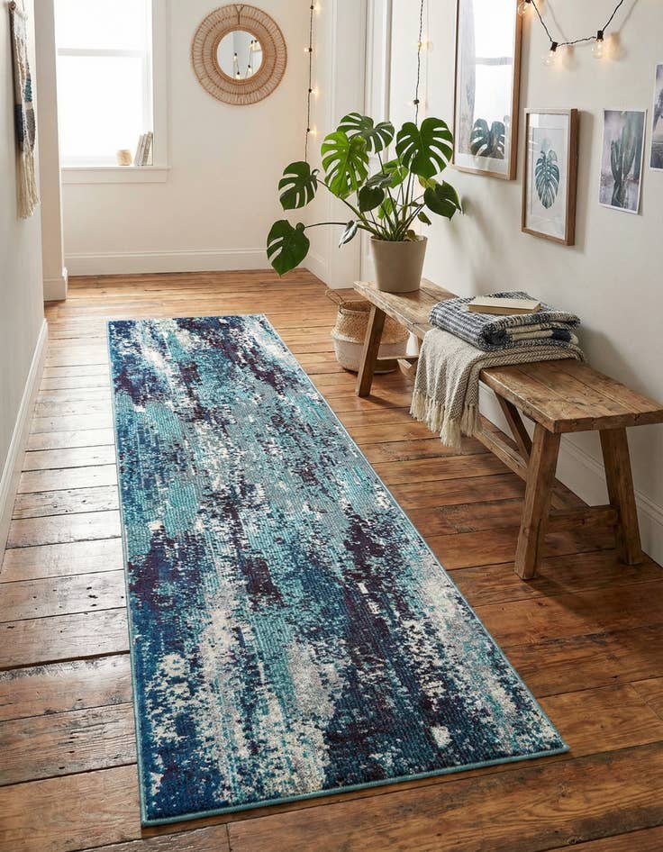 Detail image of 2' x 8' Washable Sevilla Runner Rug