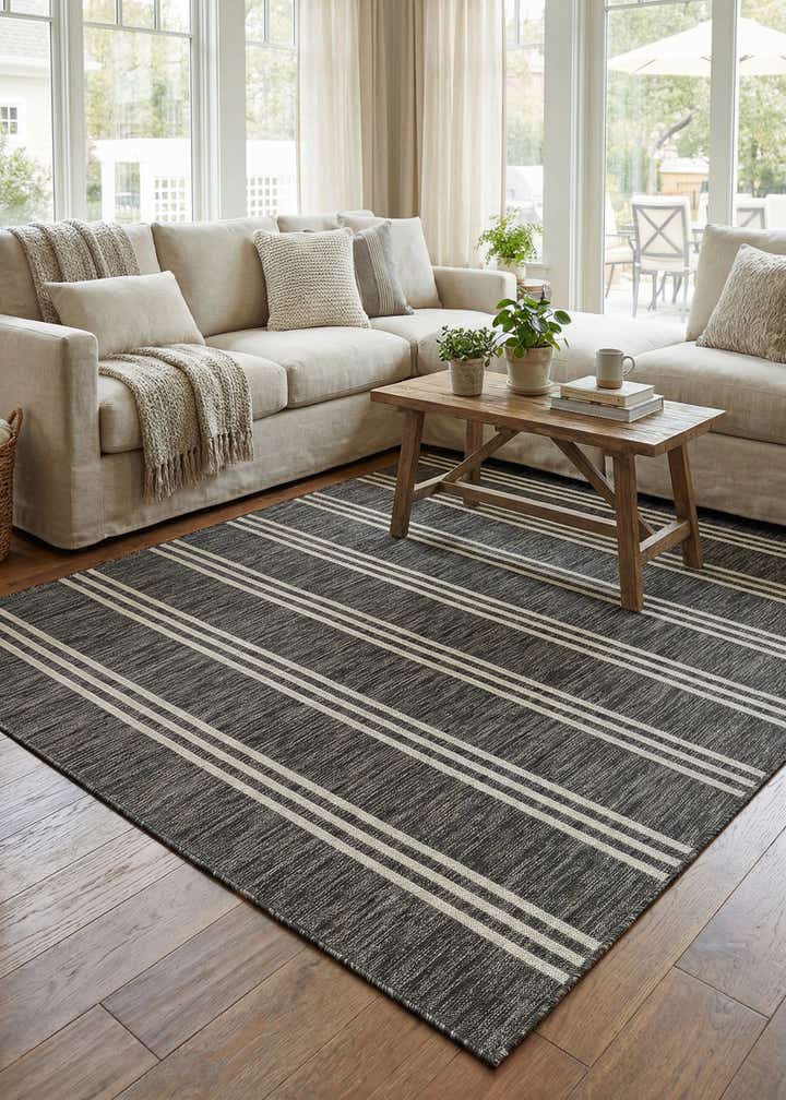 7' 10 x 7' 10 Easy-Clean Jill Zarin Anguilla Indoor / Outdoor Square Rug