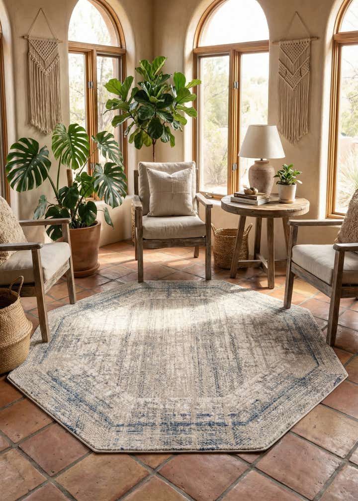 5' 3 x 5' 3 Deepa Octagon Rug