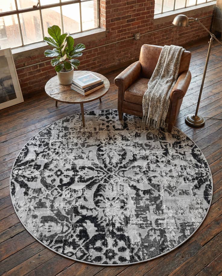 Vue détaillée : 160cm x 160cm Lucerne Tapis Rond